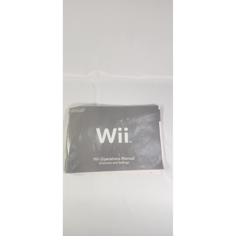 Nintendo Wii Operations Manual Channels and Settings Replacement Guide Booklet